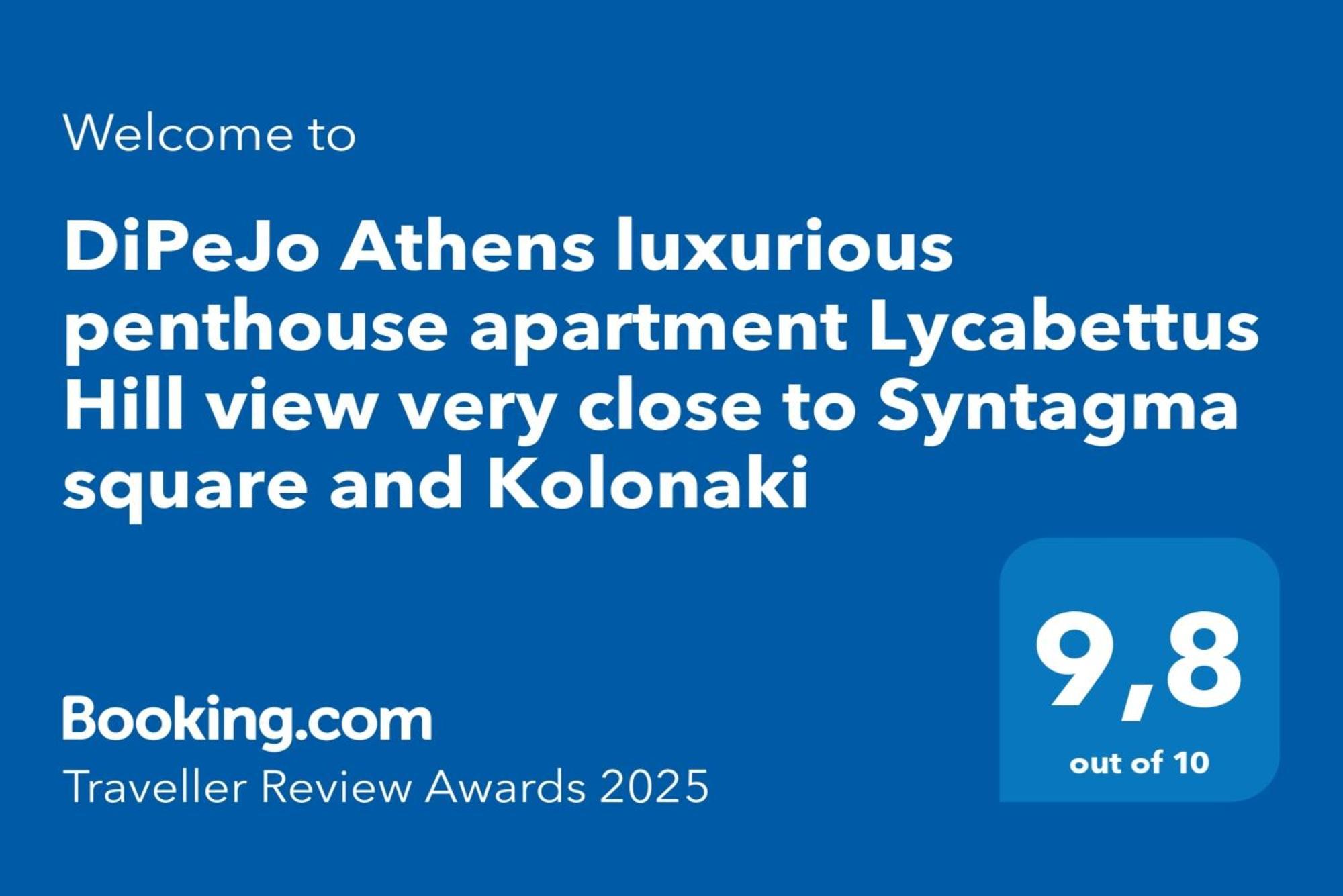 Dipejo Athens Luxurious Penthouse Apartment Lycabettus Hill View Very Close To Syntagma Square And Kolonaki Esterno foto